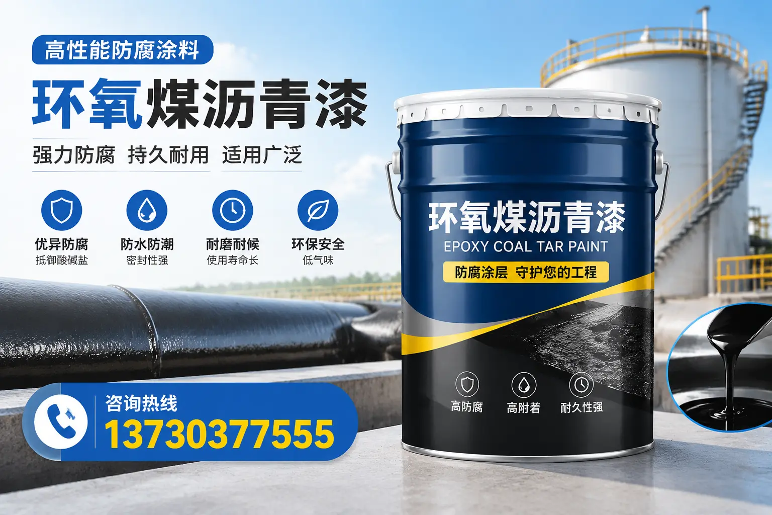环氧煤沥青漆的耐久性分析，适合湖州的使用场景