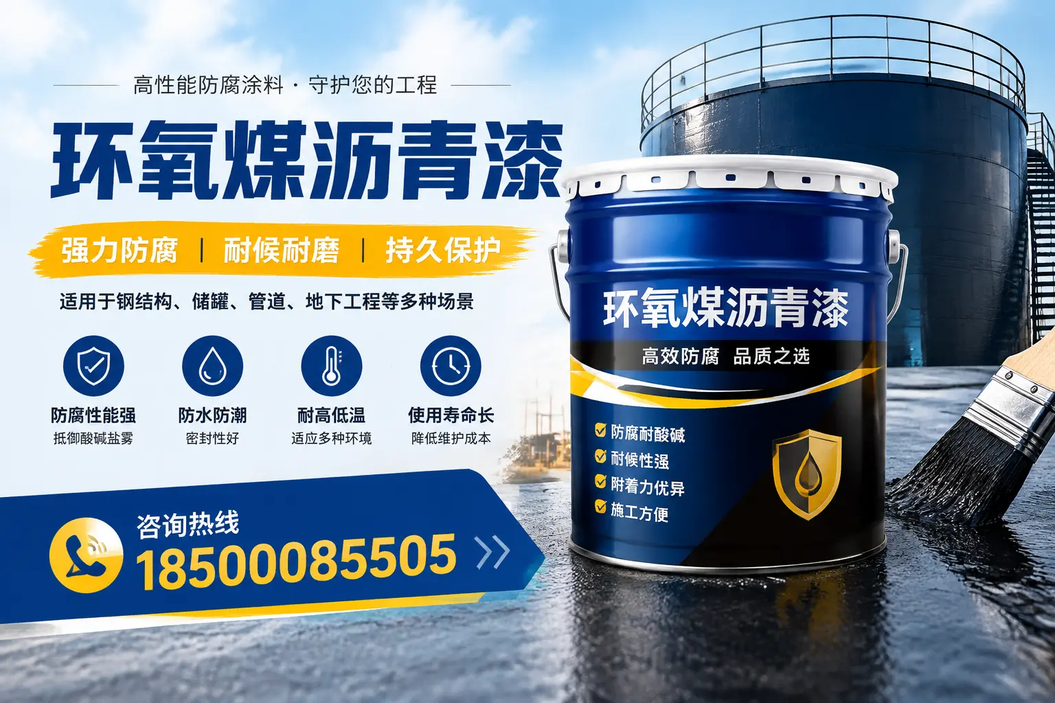 环氧煤沥青漆在工业中的应用,湖州企业的选择