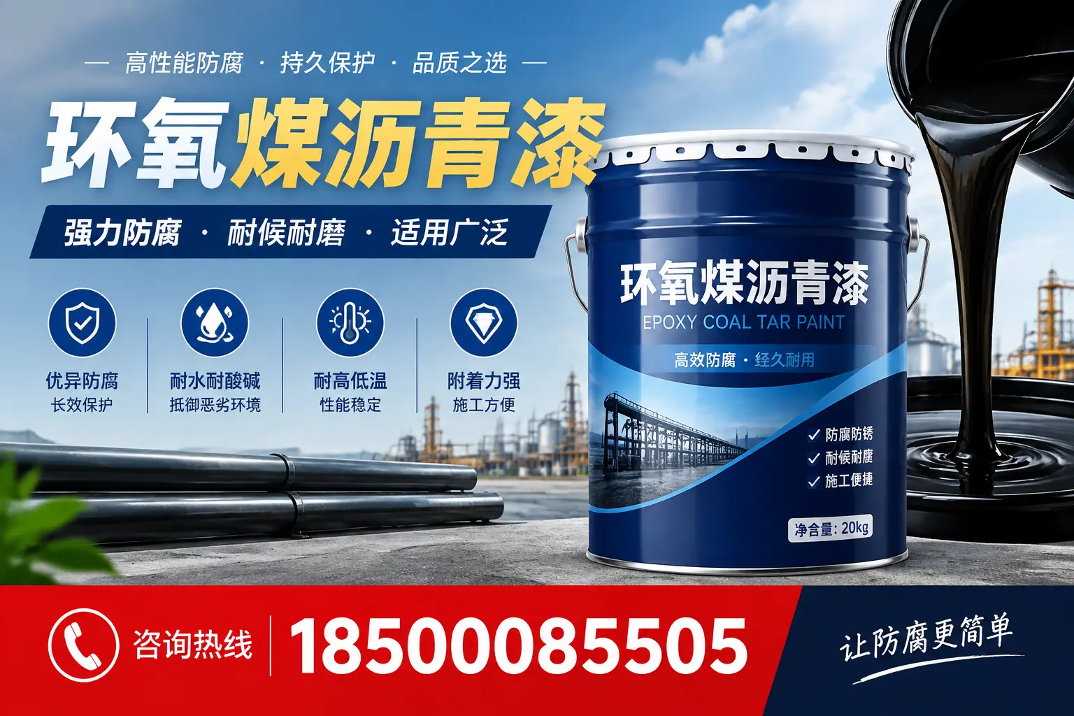 环氧煤沥青漆在不同气候条件下的表现分析,湖州适用性